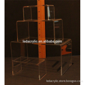 Clear Acrylic Product Display Stands Risers